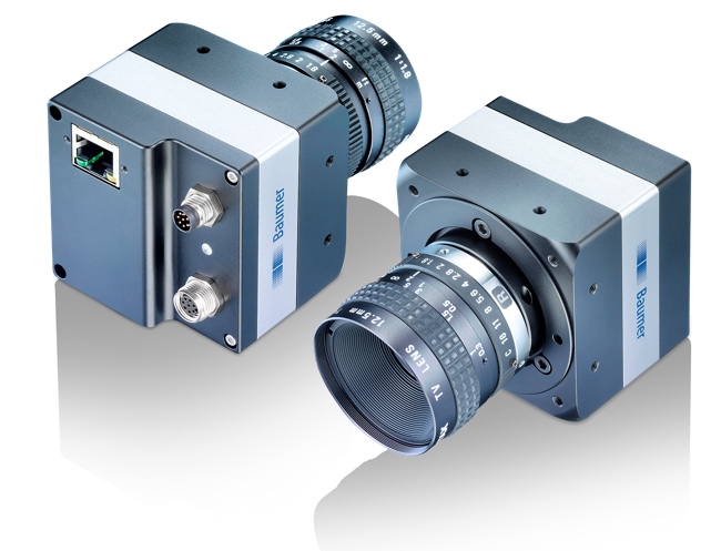 Baumer LX Visual Applet front and back with lens