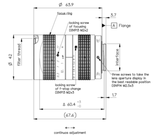 Linos Low Distortion Macro Lens 0020-005-000-40